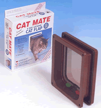 4-way locking cat flap with door liner